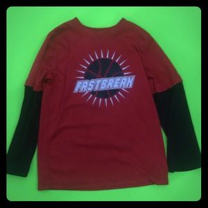 Boys 4T black and red long sleeve shirt